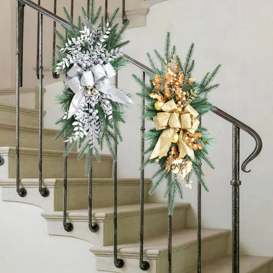 Nordic Christmas Bow Door Hanging Decoration