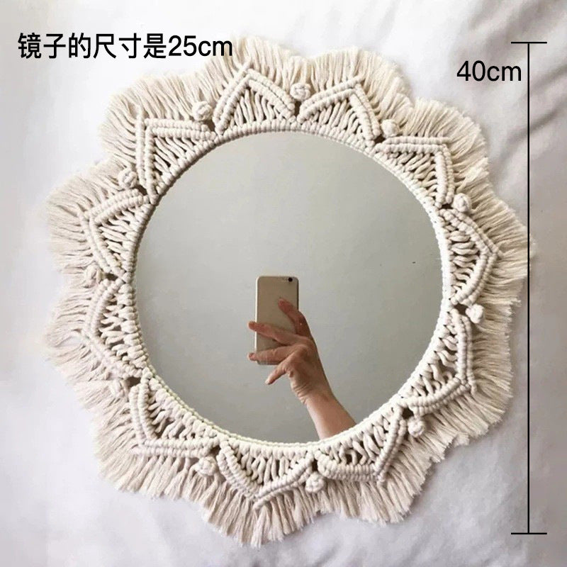 woven wall mirror inbine