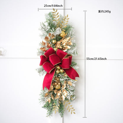 Nordic Christmas Bow Door Hanging Decoration
