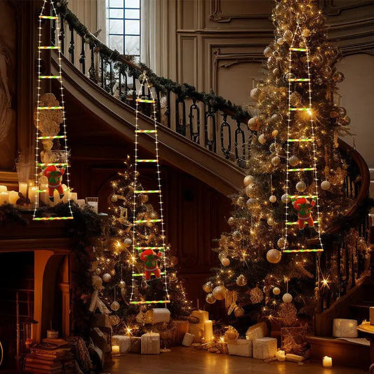 Santa Claus Climbing LED String Lights inbine