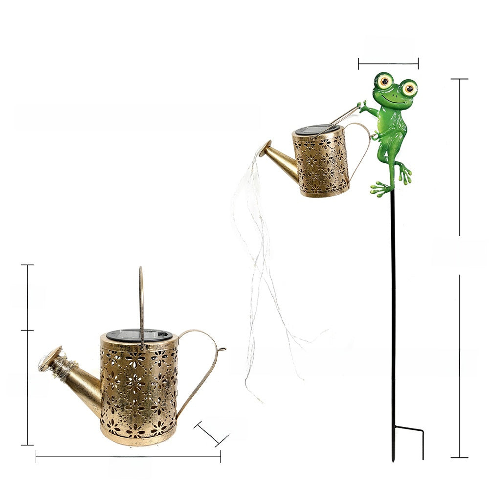 Solar Watering Can Light - Fairy Garden Decor UK inbine