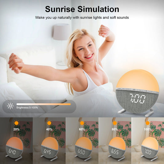 Sunrise Simulation Wake Up Light Alarm inbine