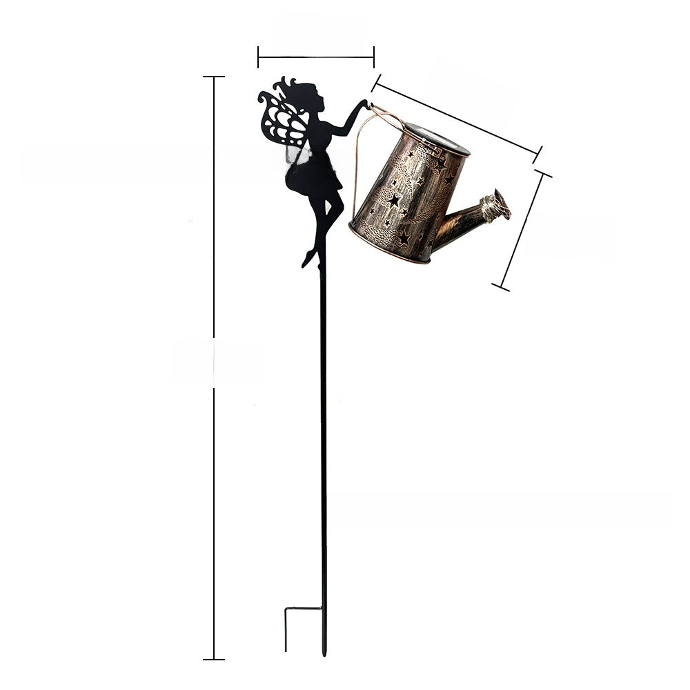 Solar Watering Can Light - Fairy Garden Decor UK inbine