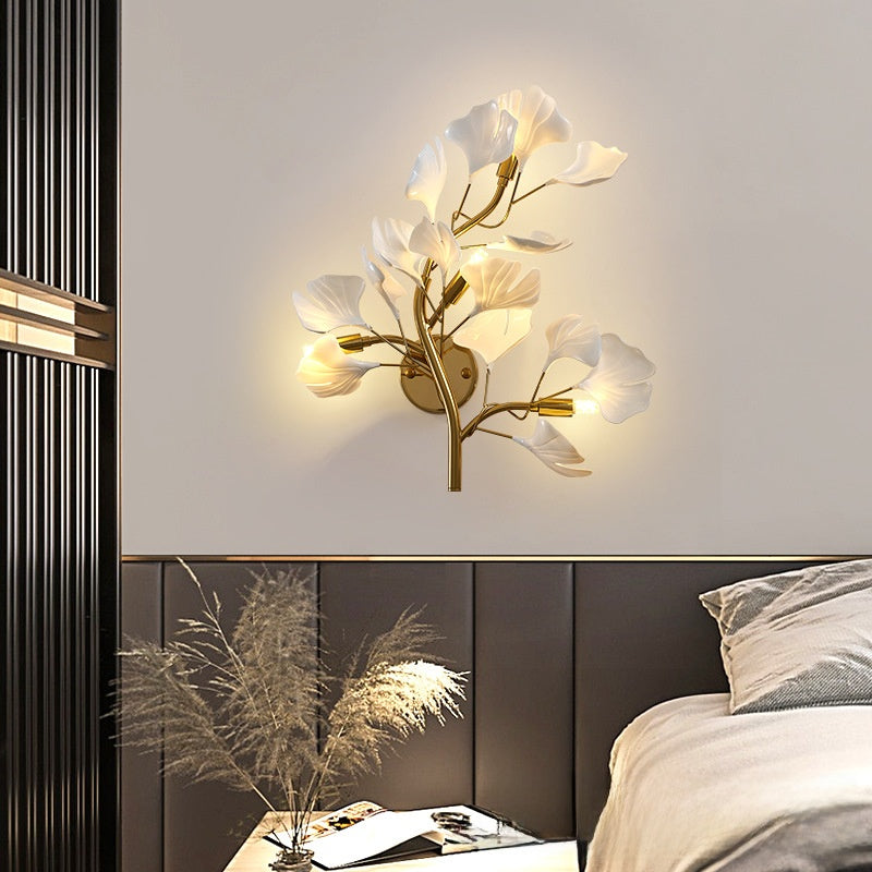 Ginkgo Leaf LED Wall Lamp Light inbine