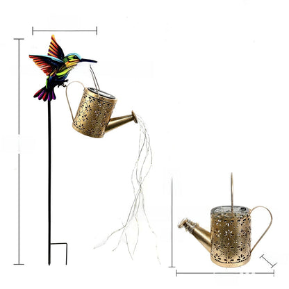 Solar Watering Can Light - Fairy Garden Decor UK inbine