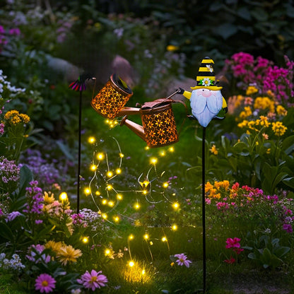 Solar Watering Can Light - Fairy Garden Decor UK inbine