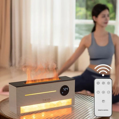 Cinematic Flame Aroma Diffuser Safe Fire inbine