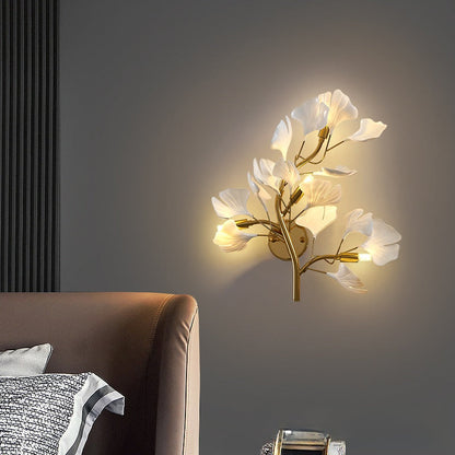Ginkgo Leaf LED Wall Lamp Light inbine