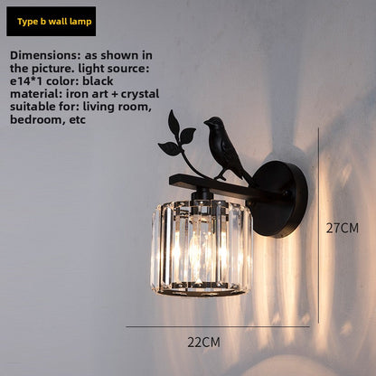 American-style crystal wall lamp inbine