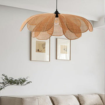 Rattan chandelier