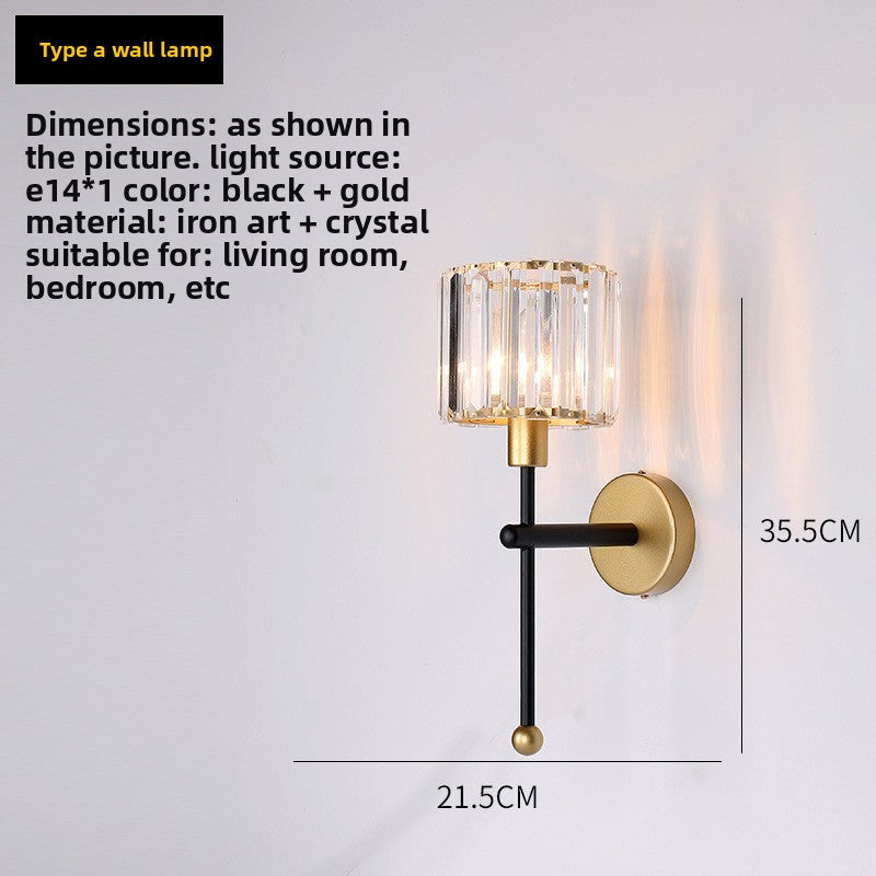 American-style crystal wall lamp inbine