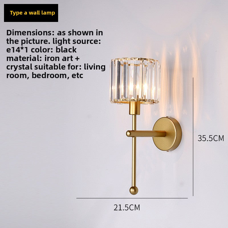 American-style crystal wall lamp inbine