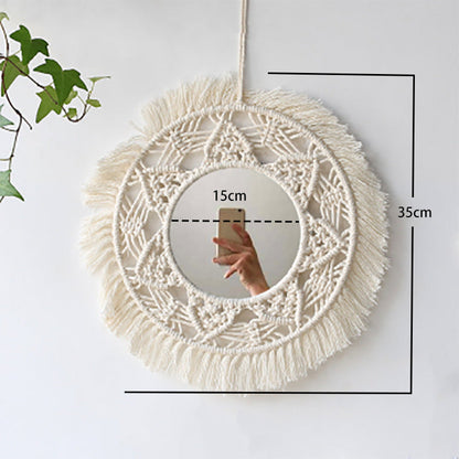 woven wall mirror inbine