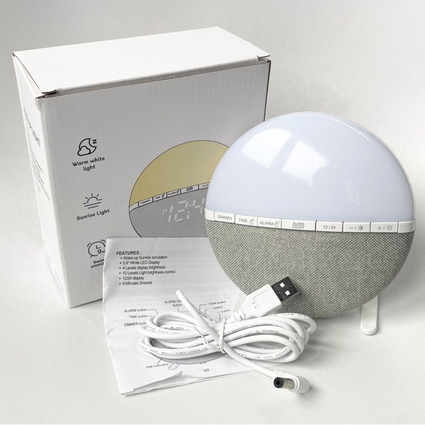 Sunrise Simulation Wake Up Light Alarm inbine