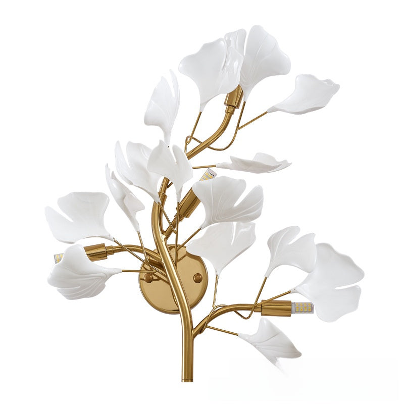 Ginkgo Leaf LED Wall Lamp Light inbine